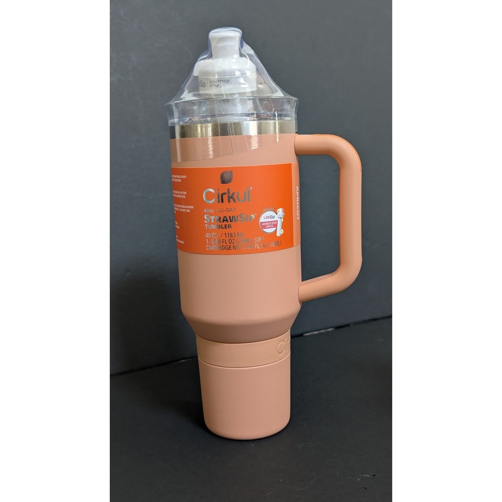 Cirkul StrawSip 40oz Tumbler, color apricot